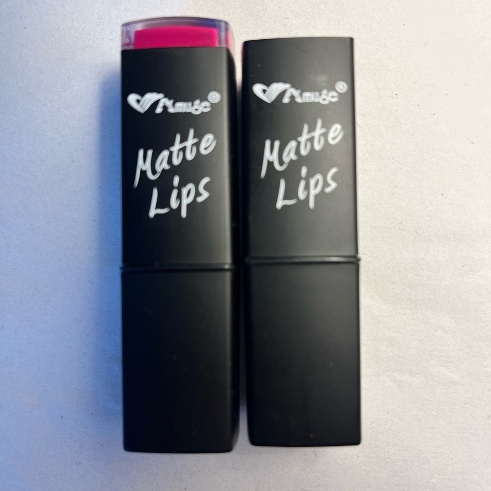 Amuse Matte Lips Lipstick - Vibrant Pink lot of 2